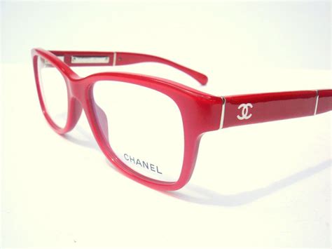 red chanel glasses frame.